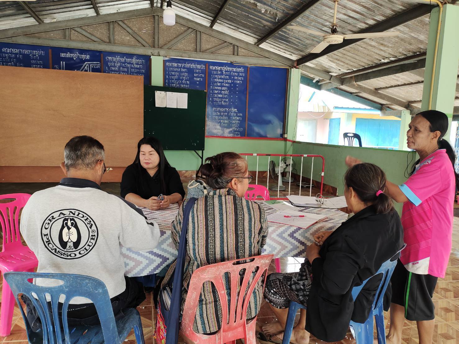 สพอ. ส่องดาว ลงพื้นติดตามการชำระหนี้กองทุนหมู่บ้านทุ่งบ่อ หมู่ที่ 7 ตำบลวัฒนา
