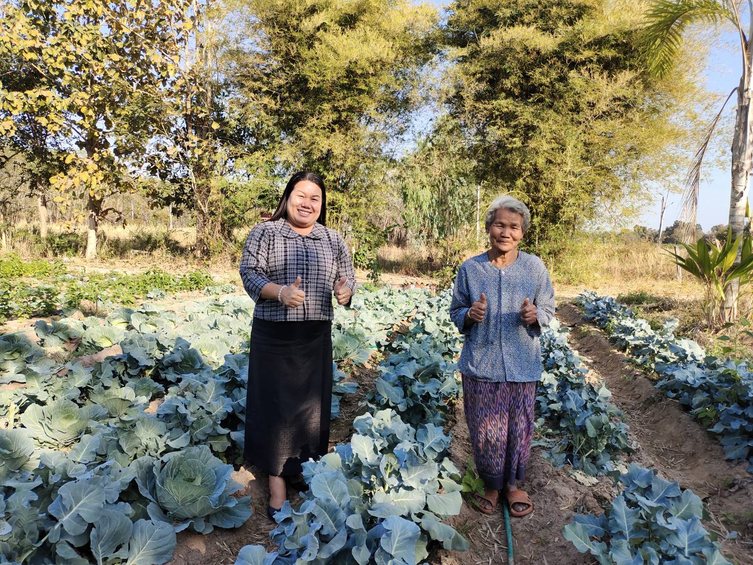 สพอ.ส่องดาว ลงพื้นที่ติดตามการดำเนินงาน “1 อำเภอ 1 หมู่บ้านต้นแบบ” ขับเคลื่อนการน้อมนำแนวพระราชดำริฯ การปลูกผักสวนครัว เพื่อสร้างความมั่นคงทางอาหาร